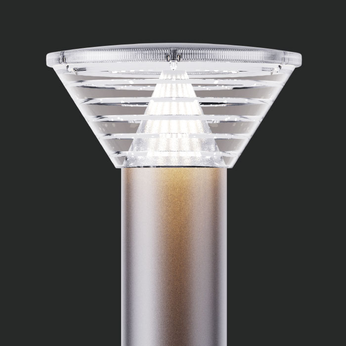 color changing solar bollard